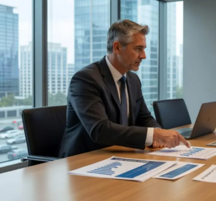 Consultant from DRELITY LTD meeting with a client