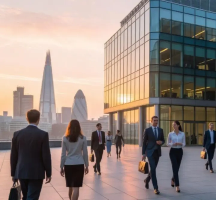 Modern city office representing DRELITY LTD consultancy