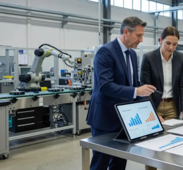 Consultant working with a UK manufacturing team on production optimisation